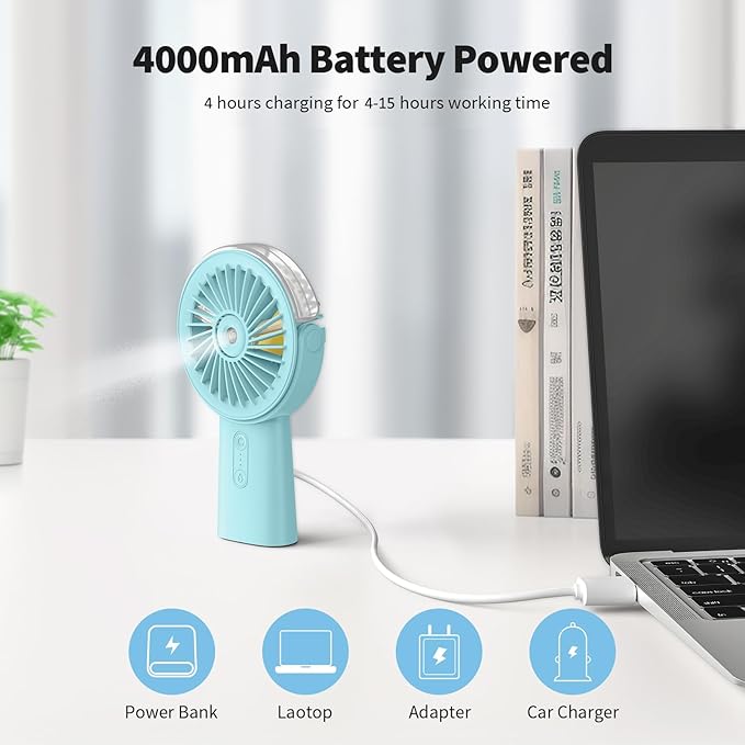 vVentilador de nebulización de mano portátil